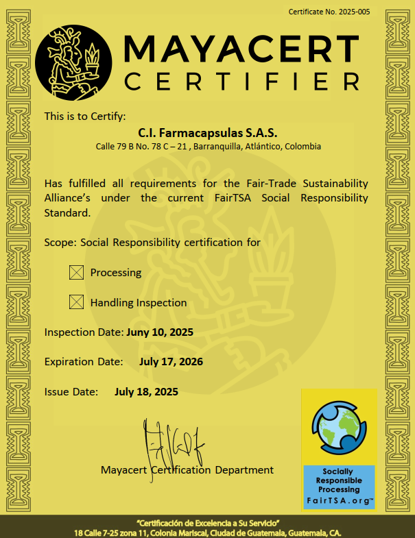 FairTSA Certificate 2025 | GoCaps FairTSA Certificate 2025 | GoCaps