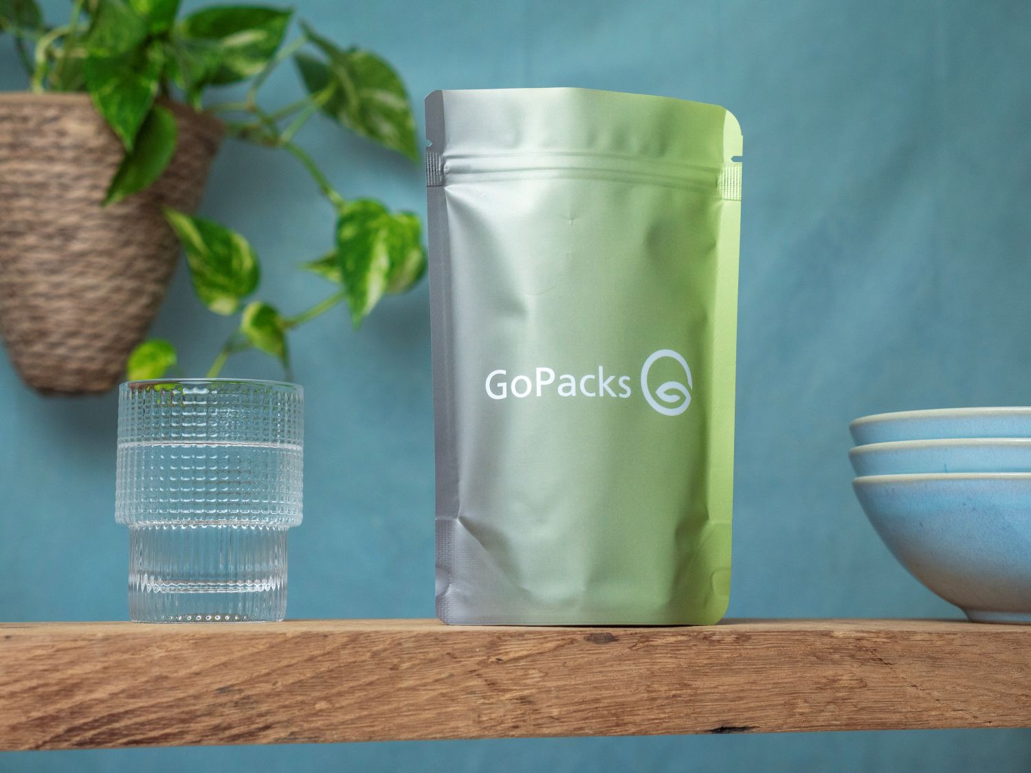 Standbodenbeutel GoPacks grün | GoCaps GmbH